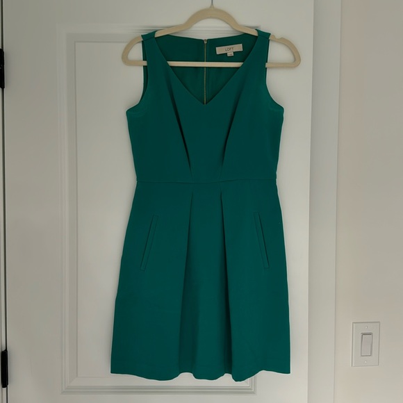 LOFT Dresses & Skirts - LOFT - size 0 - teal sleeveless dress